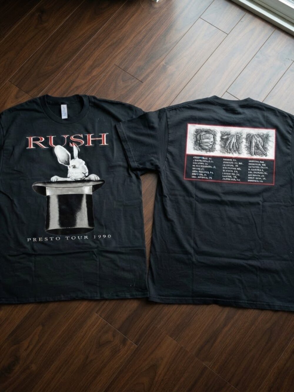 Rush Presto Tour 1990 Vintage Double Sided Rock Band T-Shirt